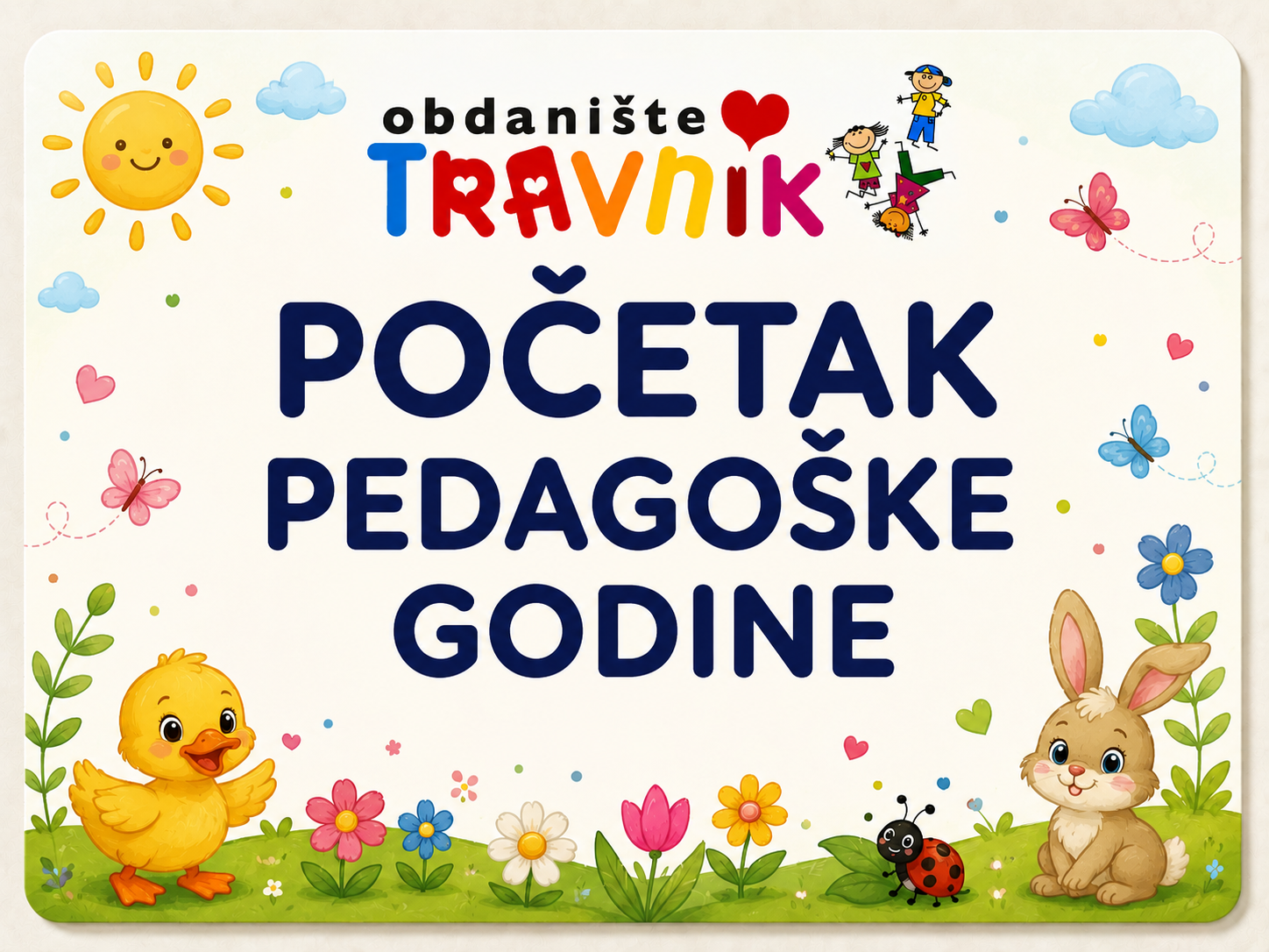 Obavijest: početak pedagoške godine